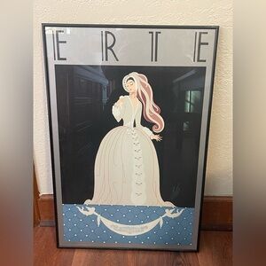 ERTE La Traviata Mirage Editions Lithograph 1982 Art Deco Reflective Framed